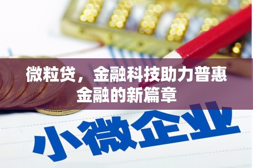 工布江达微粒贷，金融科技助力普惠金融的新篇章