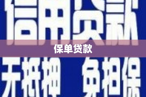 工布江达保单贷款