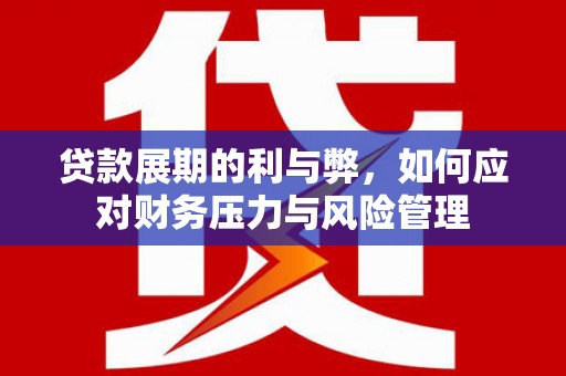 工布江达贷款展期的利与弊，如何应对财务压力与风险管理