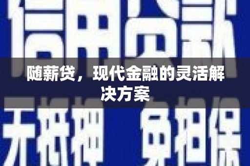 工布江达随薪贷，现代金融的灵活解决方案