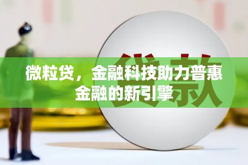 工布江达微粒贷，金融科技助力普惠金融的新引擎