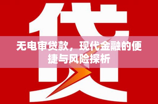 工布江达无电审贷款，现代金融的便捷与风险探析