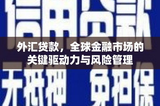 工布江达外汇贷款，全球金融市场的关键驱动力与风险管理