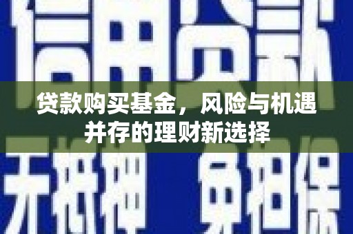 工布江达贷款购买基金，风险与机遇并存的理财新选择