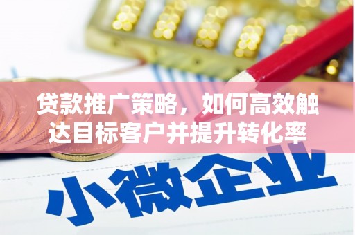 工布江达贷款推广策略，如何高效触达目标客户并提升转化率