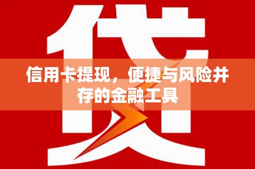工布江达信用卡提现，便捷与风险并存的金融工具