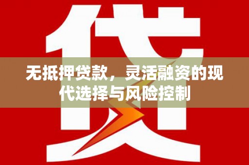 工布江达无抵押贷款，灵活融资的现代选择与风险控制