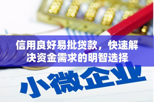 工布江达信用良好易批贷款，快速解决资金需求的明智选择