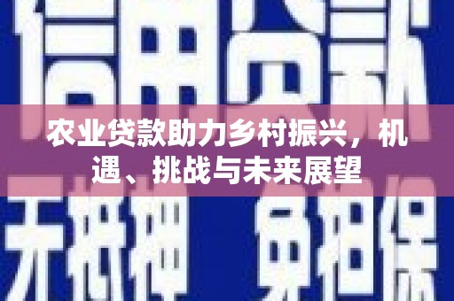 工布江达农业贷款助力乡村振兴，机遇、挑战与未来展望