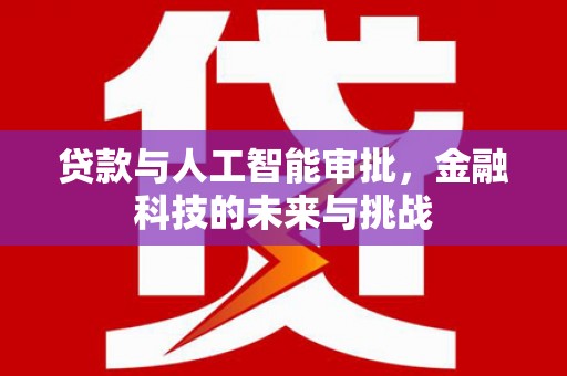 工布江达贷款与人工智能审批，金融科技的未来与挑战