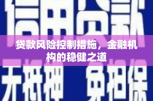 工布江达贷款风险控制措施，金融机构的稳健之道