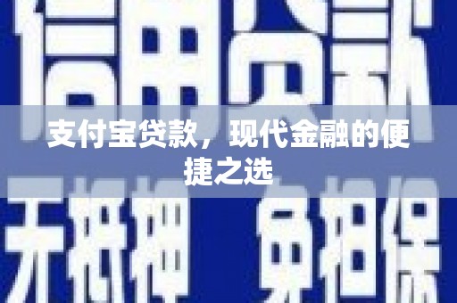 工布江达支付宝贷款，现代金融的便捷之选