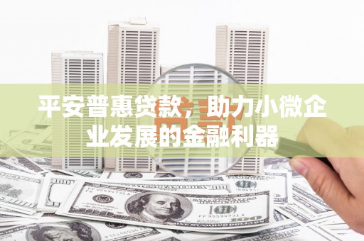 工布江达平安普惠贷款，助力小微企业发展的金融利器